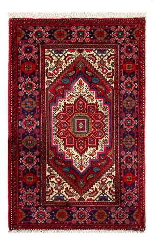 Alfombra persa - Nómada - 80 x 51 cm - rojo