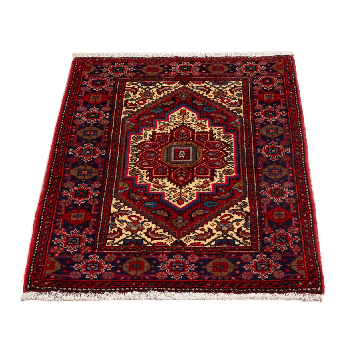 Alfombra persa - Nómada - 80 x 51 cm - rojo