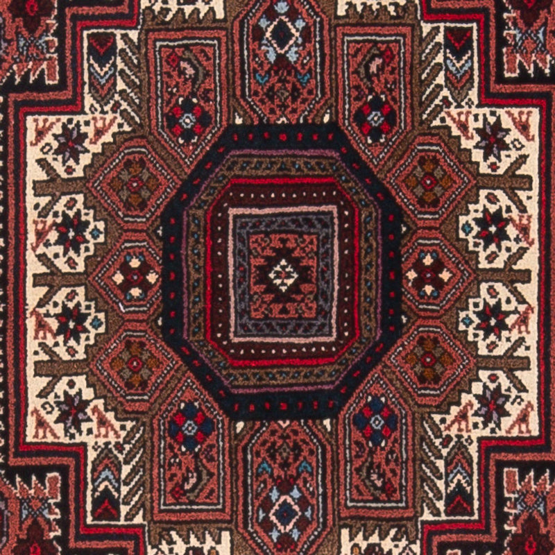 Alfombra persa - Nómada - 126 x 84 cm - rojo oscuro