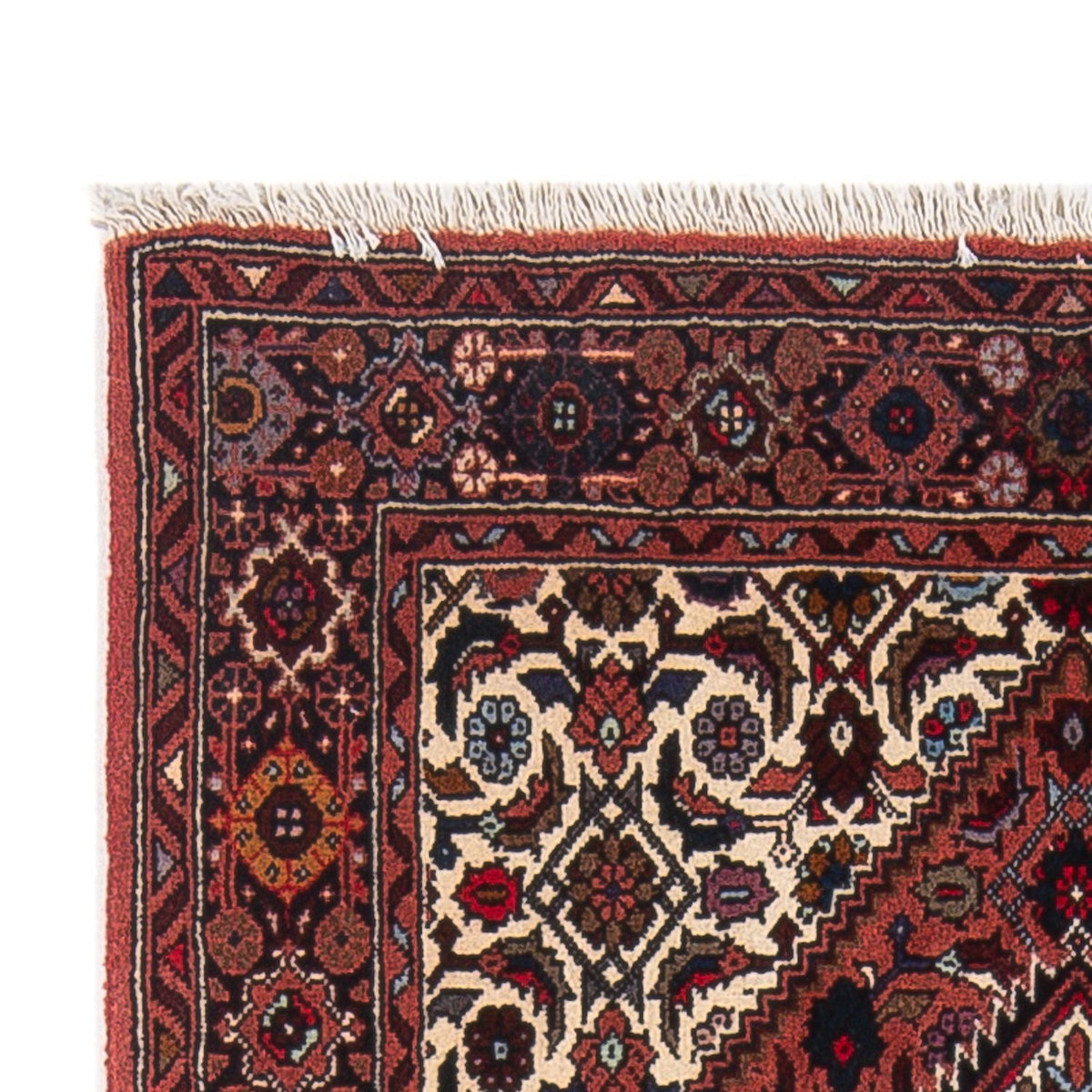 Alfombra persa - Nómada - 126 x 84 cm - rojo oscuro