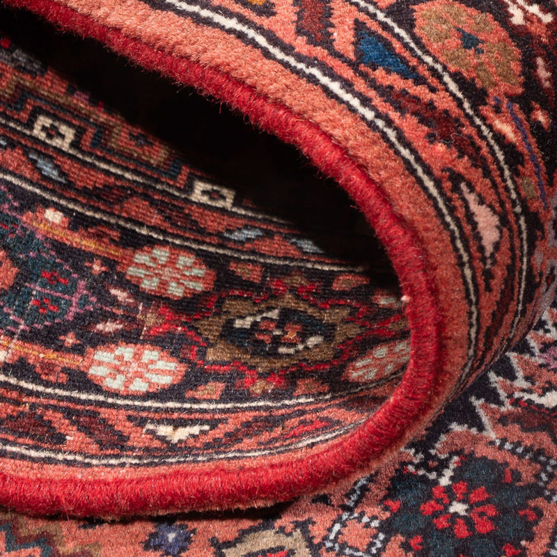 Alfombra persa - Nómada - 126 x 84 cm - rojo oscuro