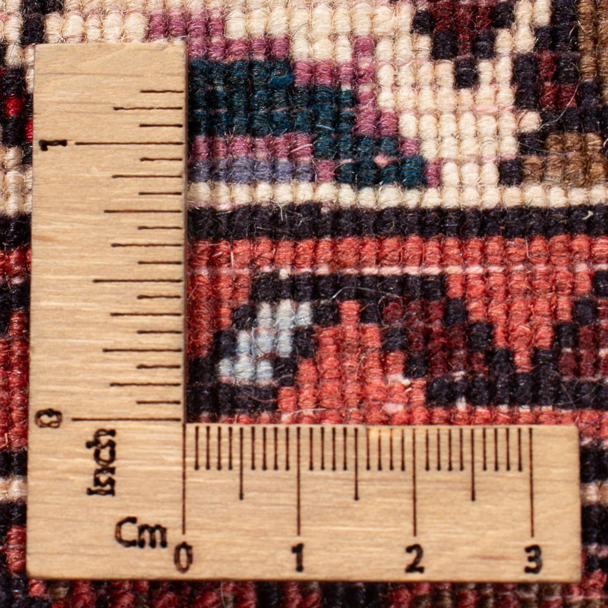 Alfombra persa - Nómada - 126 x 84 cm - rojo oscuro