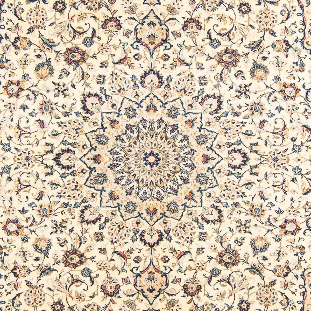 Alfombra persa - Keshan - 299 x 212 cm - crema