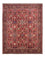 Alfombra persa - Bidjar - 246 x 197 cm - rojo burdeos