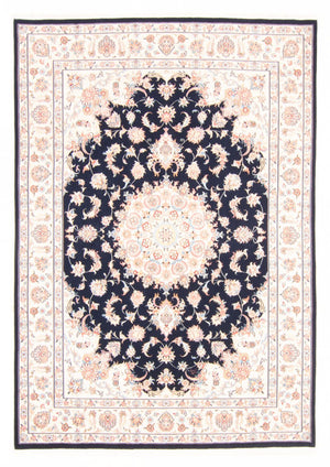 Alfombra Persa - Tabriz - Real - 235 x 170 cm - azul oscuro