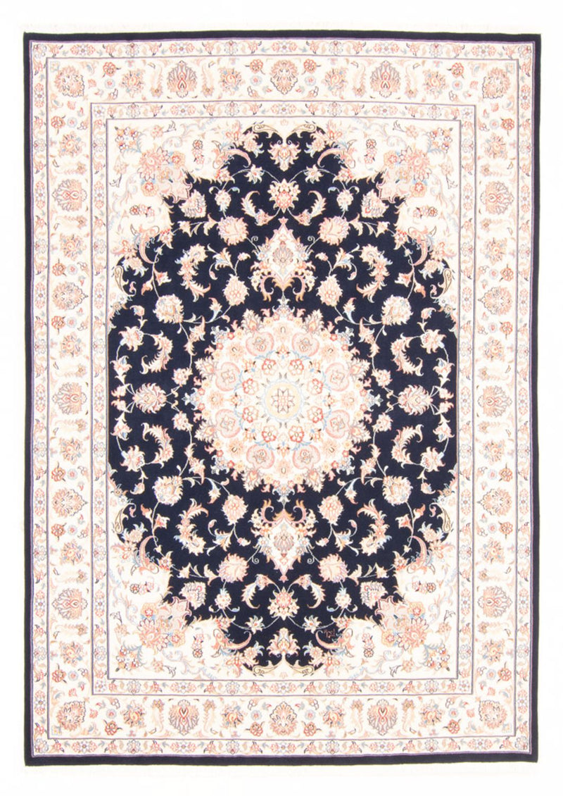 Alfombra Persa - Tabriz - Real - 235 x 170 cm - azul oscuro