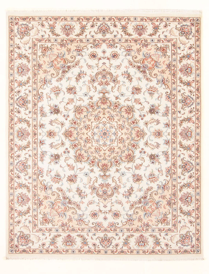 Alfombra Persa - Tabriz - Real - 198 x 150 cm - crema
