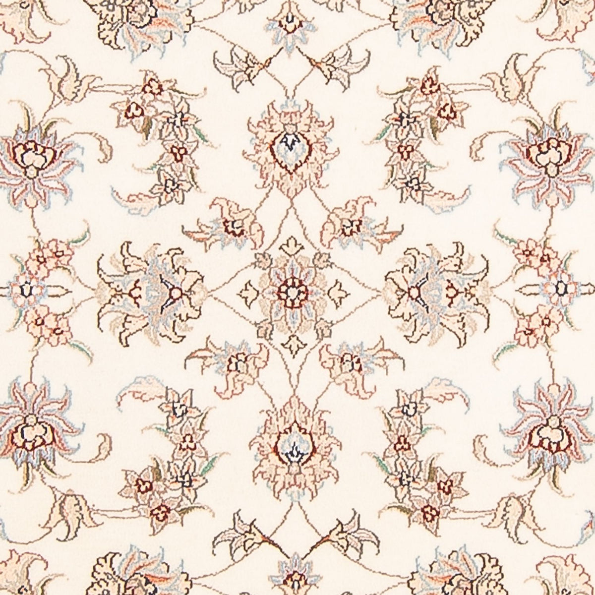 Alfombra de pasillo Alfombra Persa - Tabriz - Real - 295 x 89 cm - crema