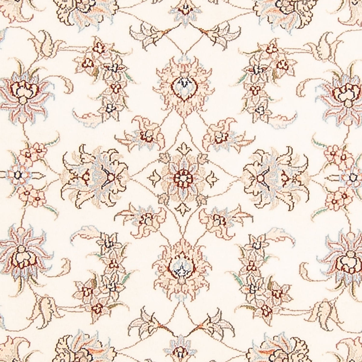 Alfombra de pasillo Alfombra Persa - Tabriz - Real - 294 x 89 cm - crema
