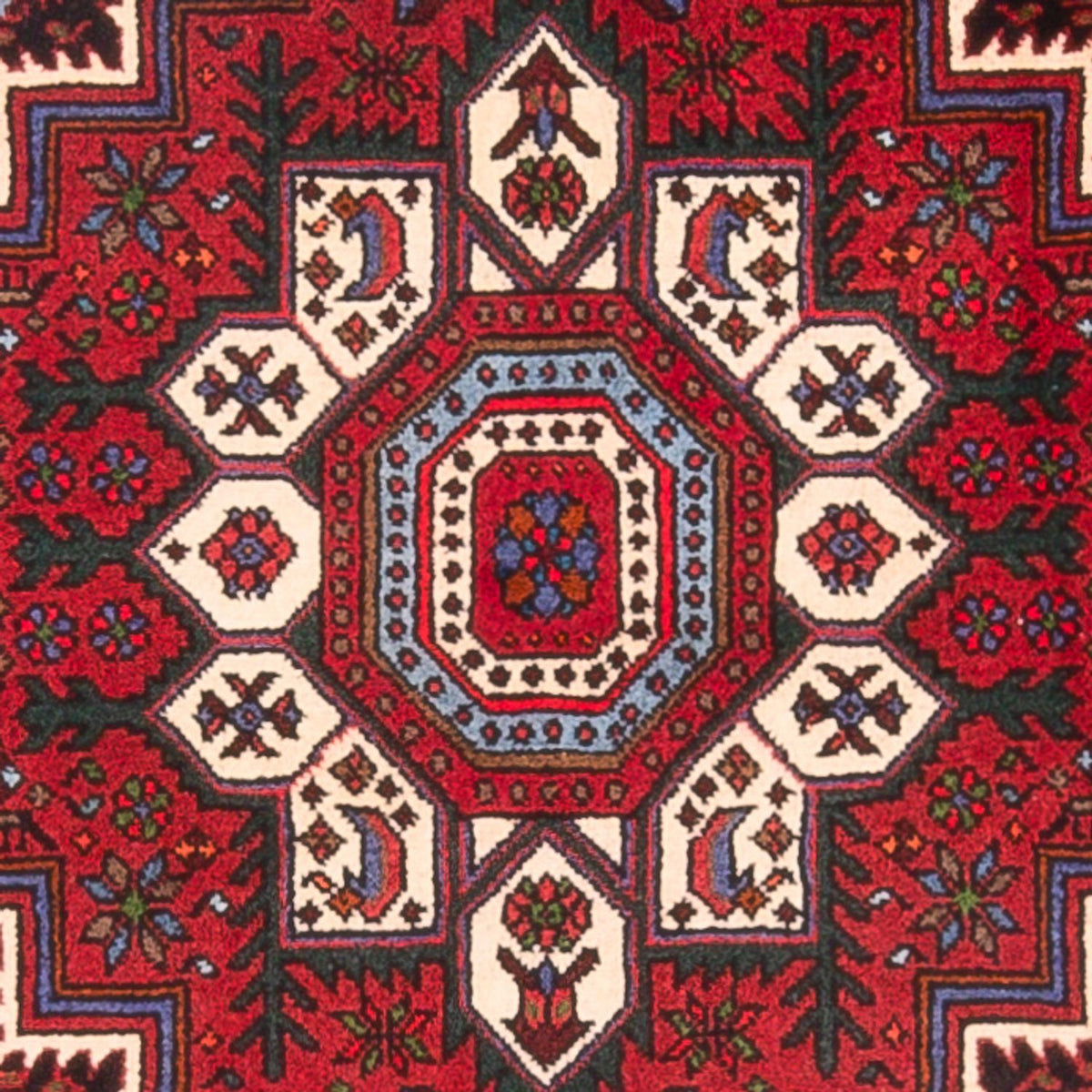 Alfombra persa - Nómada - 125 x 74 cm - rojo