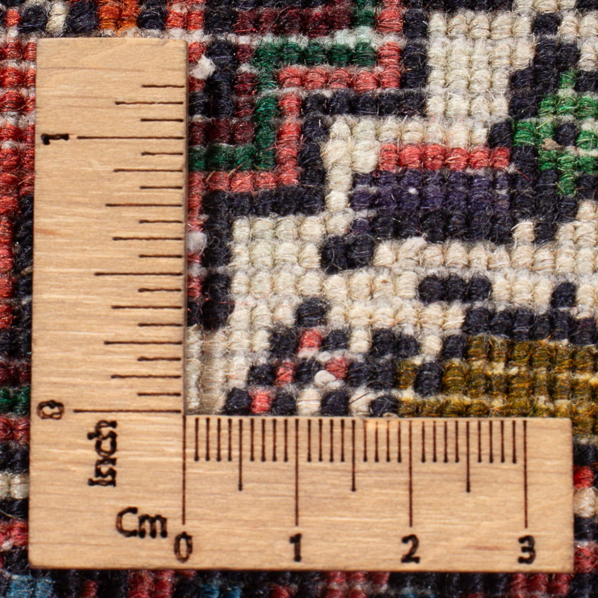 Alfombra persa - Nómada - 124 x 77 cm - rojo oscuro