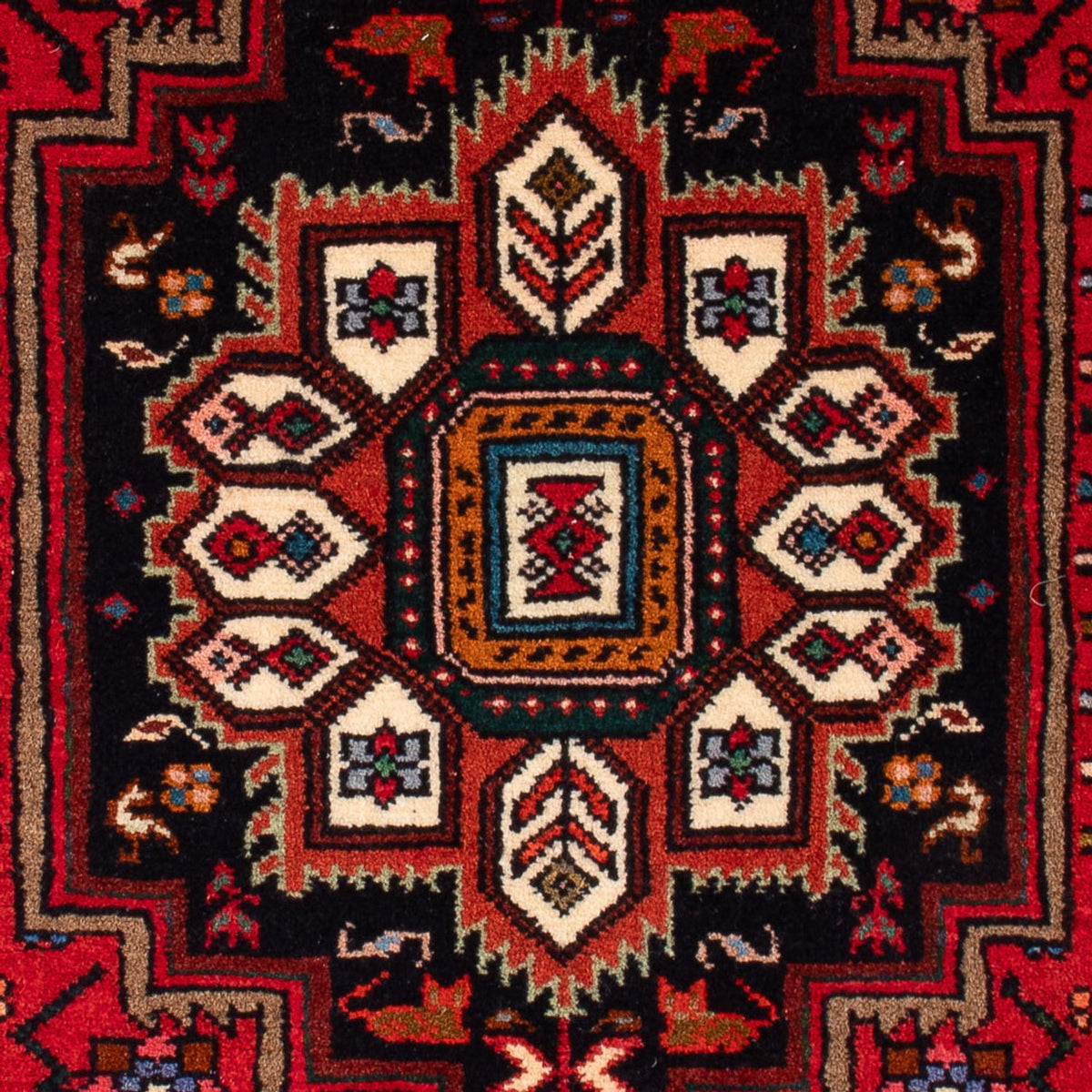 Alfombra persa - Nómada - 87 x 60 cm - rojo