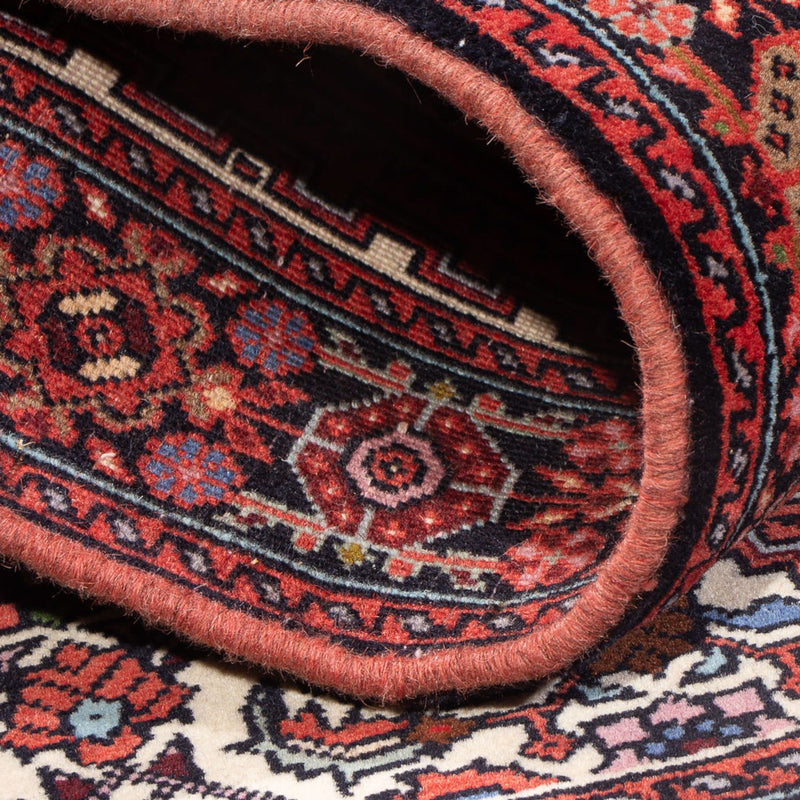 Alfombra persa - Nómada - 123 x 82 cm - rojo oscuro