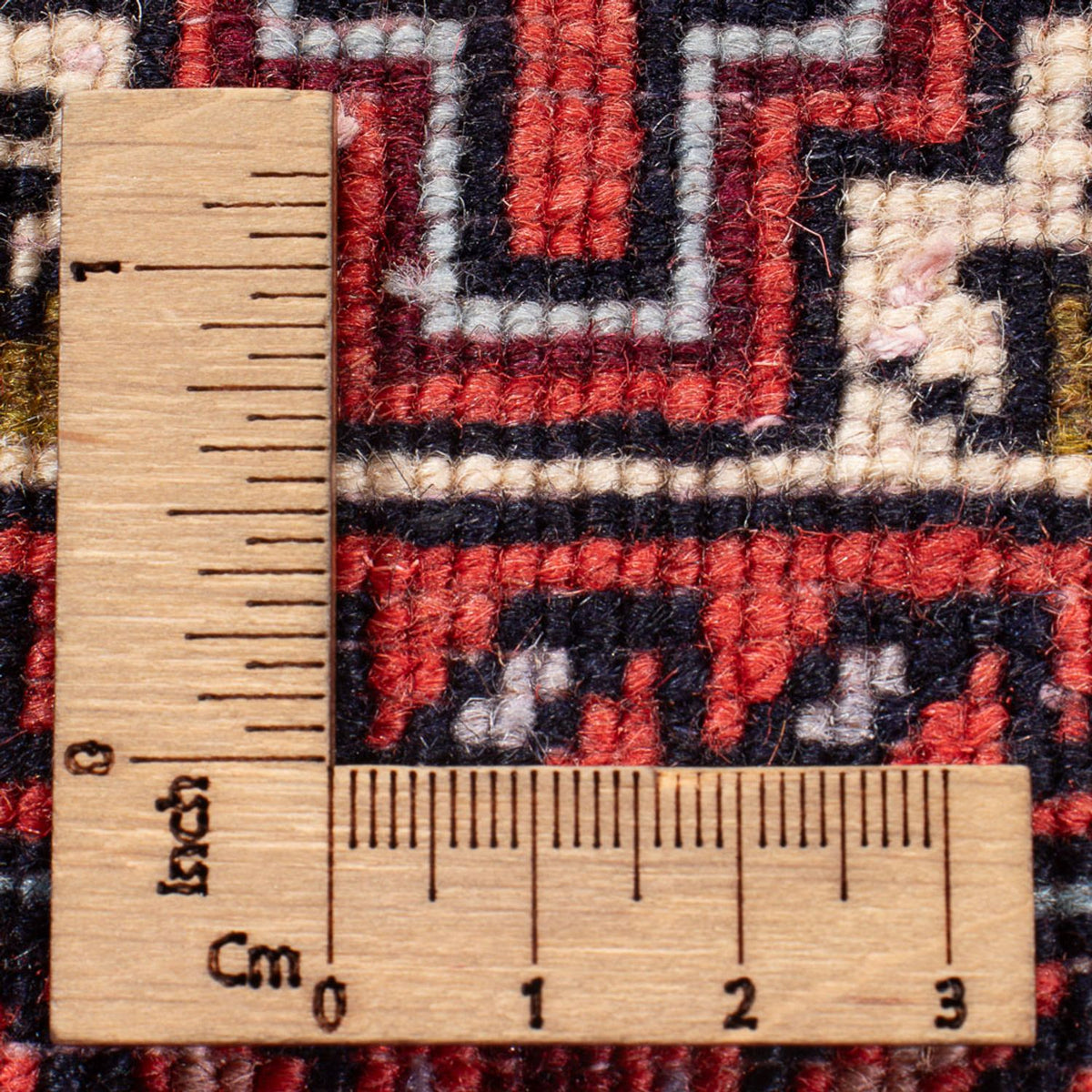 Alfombra persa - Nómada - 123 x 82 cm - rojo oscuro