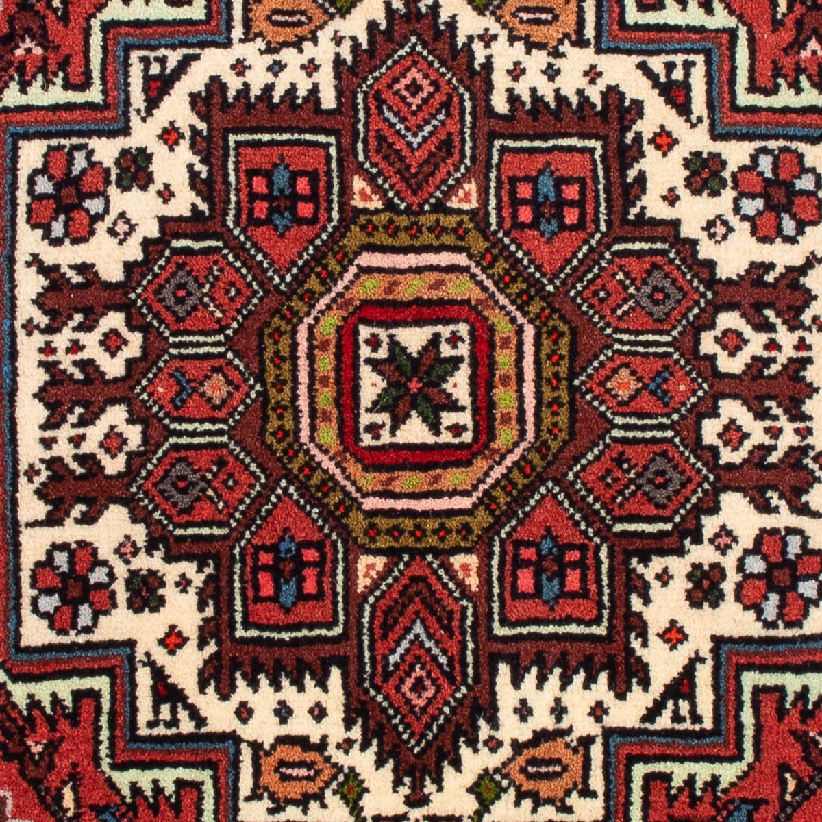 Alfombra persa - Nómada - 92 x 60 cm - crema