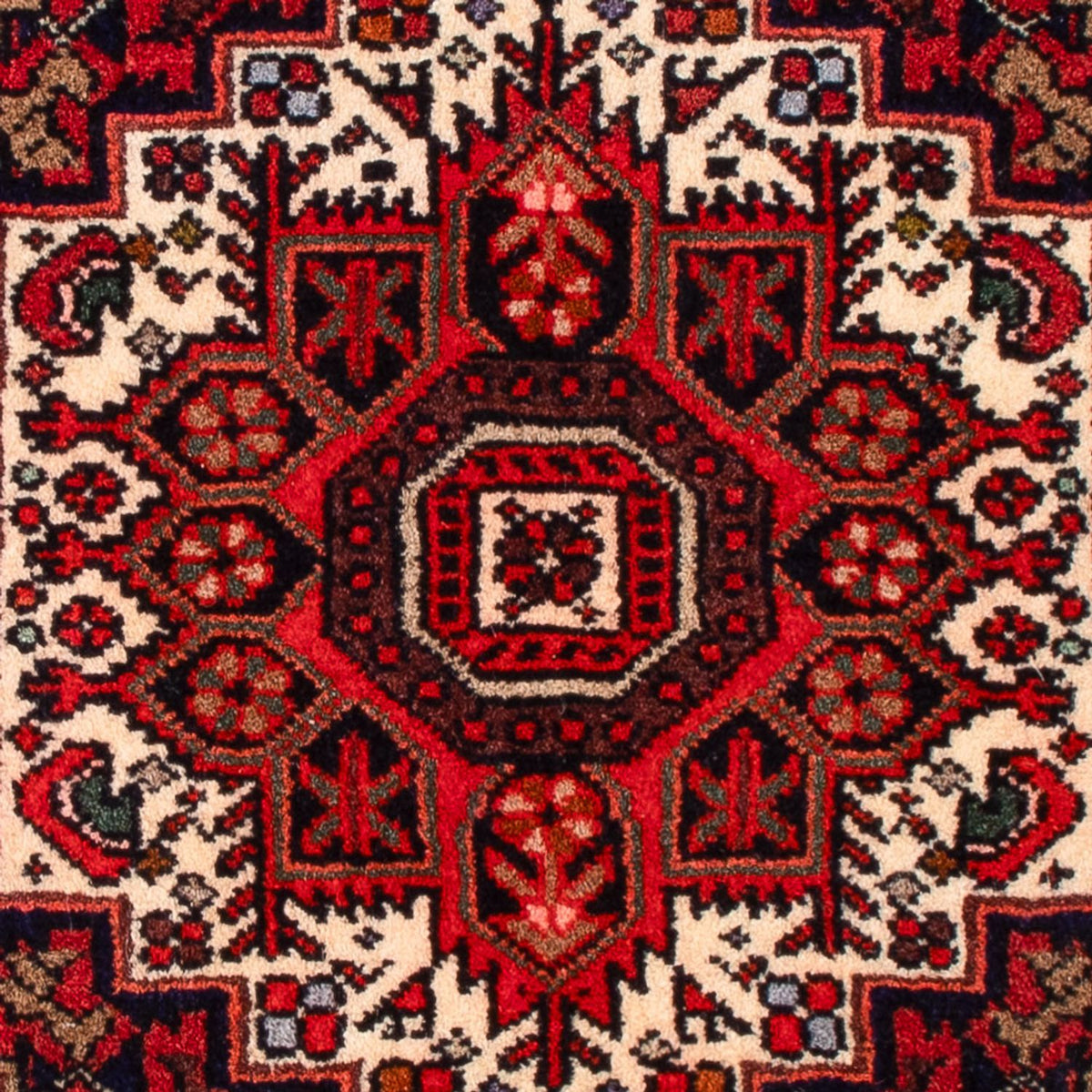 Alfombra persa - Nómada - 69 x 50 cm - crema