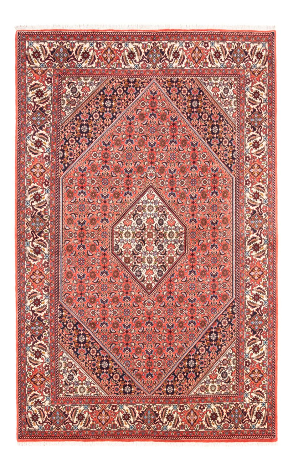 Alfombra persa - Bidjar - 242 x 170 cm - rojo