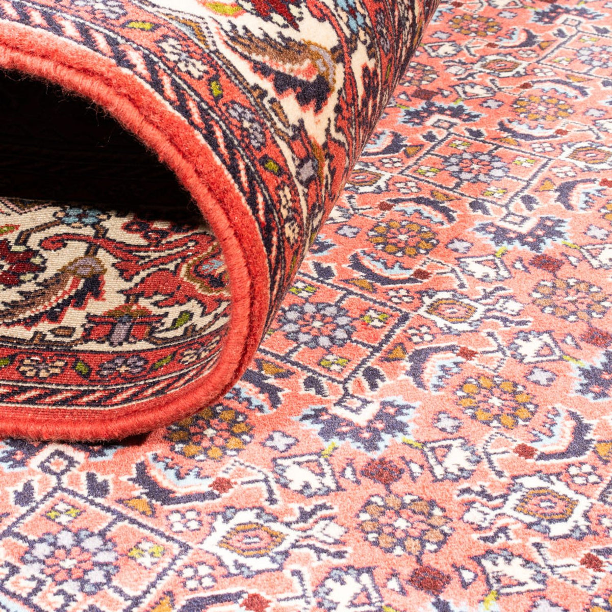 Alfombra persa - Bidjar - 242 x 170 cm - rojo