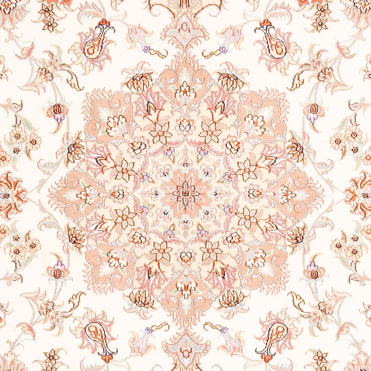 Alfombra persa - Tabriz - 202 x 150 cm - crema