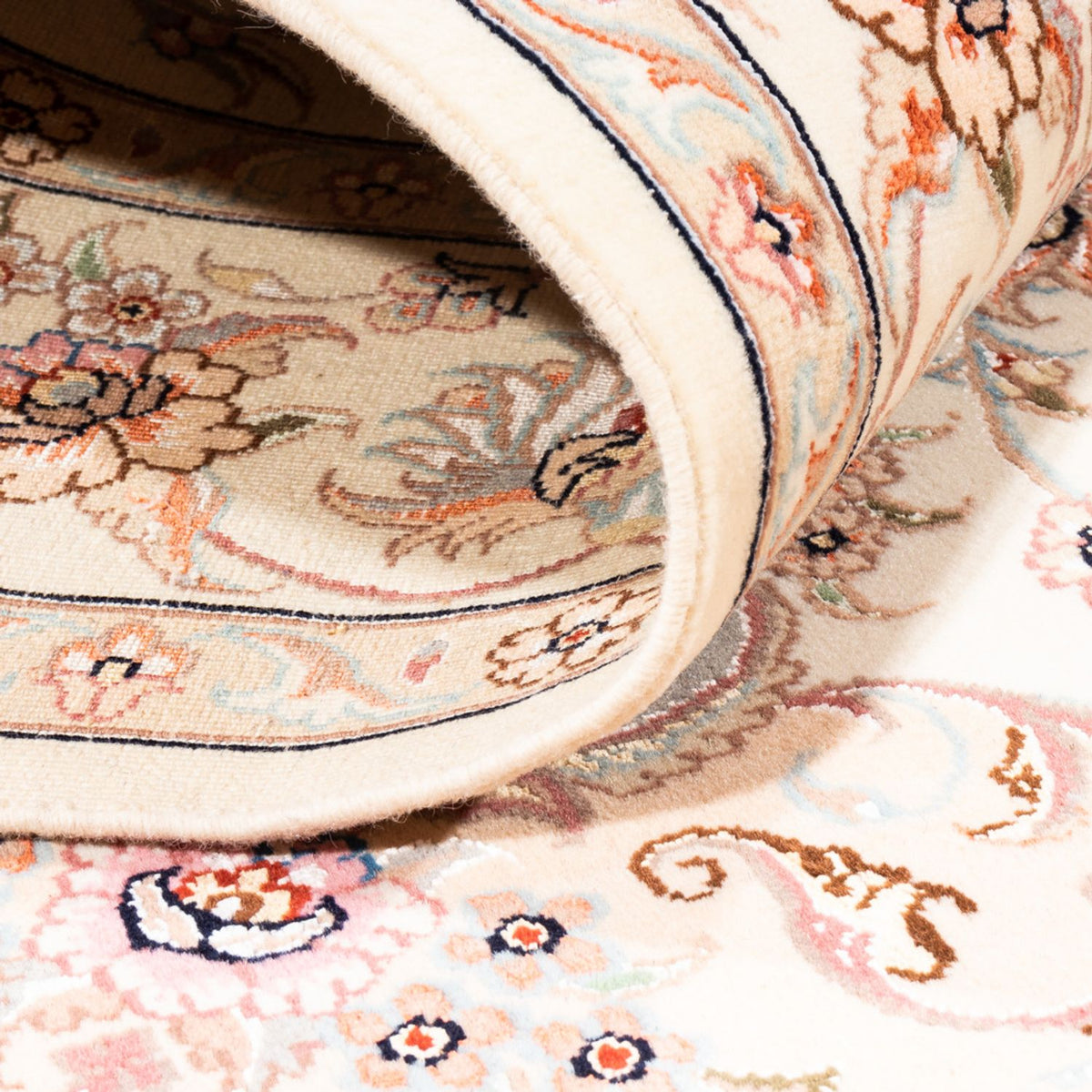 Alfombra persa - Tabriz - 202 x 150 cm - crema