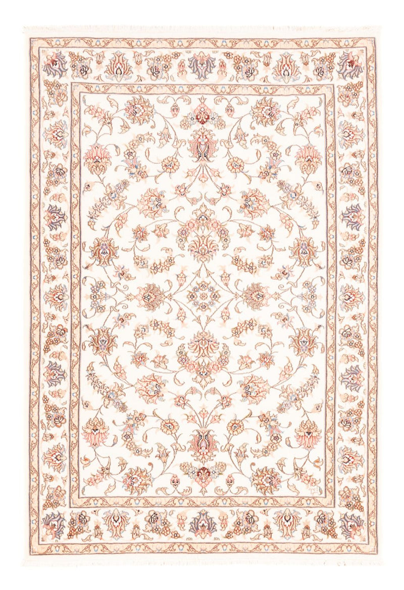 Alfombra persa - Tabriz - 173 x 119 cm - crema