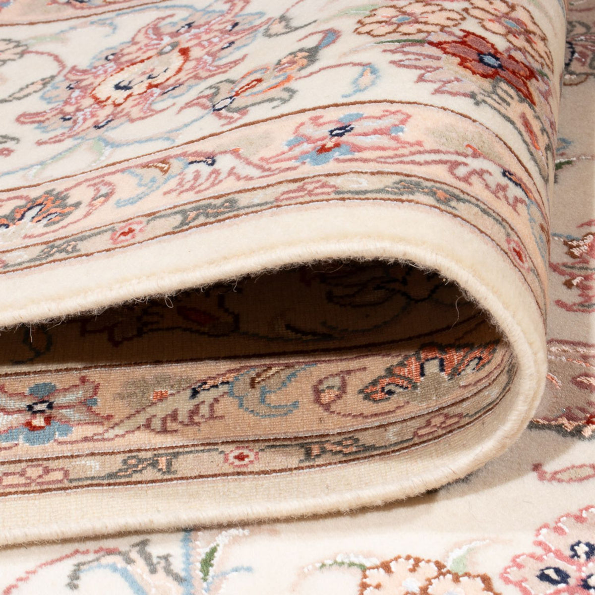 Alfombra Persa - Tabriz - Real - 252 x 199 cm - crema