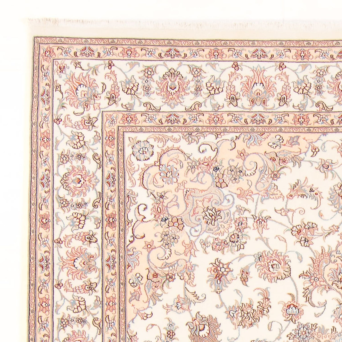 Alfombra Persa - Tabriz - Real - 257 x 197 cm - crema