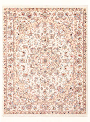 Alfombra Persa - Tabriz - Real - 201 x 149 cm - crema