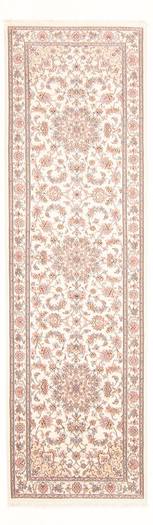 Alfombra de pasillo Alfombra Persa - Tabriz - Real - 298 x 87 cm - crema