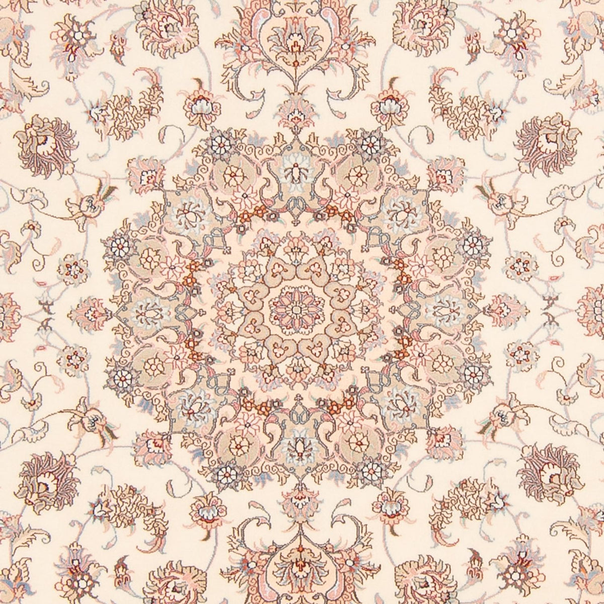 Alfombra Persa - Tabriz - Real - 248 x 198 cm - crema