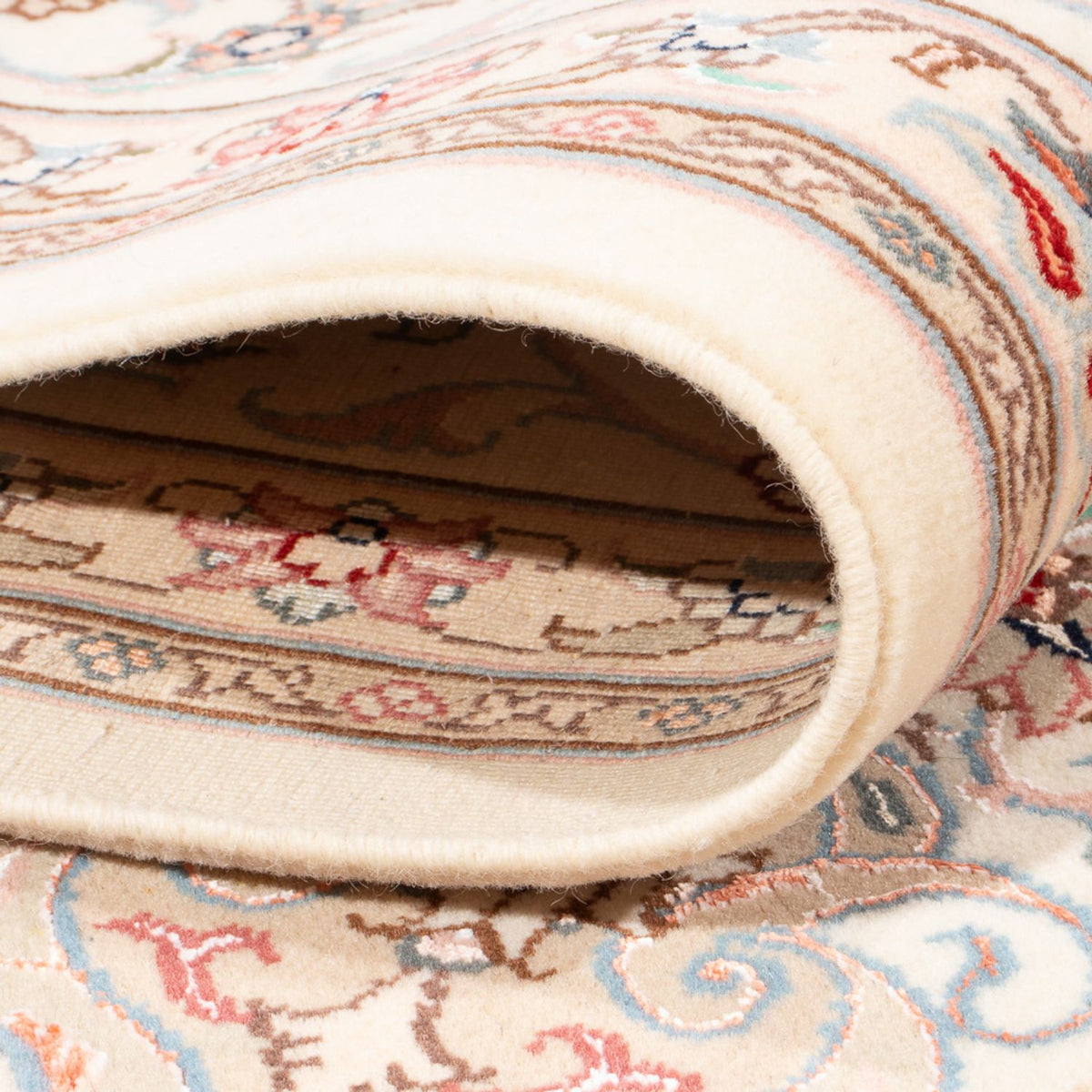 Alfombra Persa - Tabriz - Real - 248 x 198 cm - crema