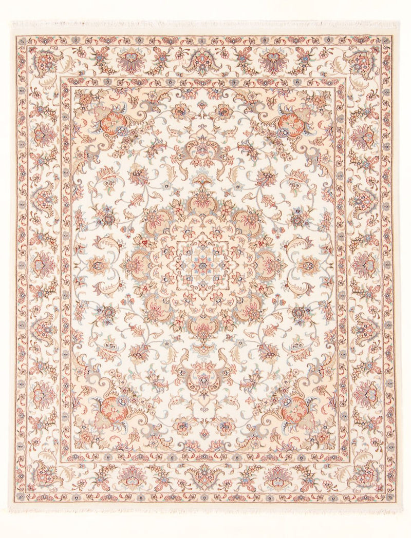 Alfombra Persa - Tabriz - Real - 197 x 150 cm - crema