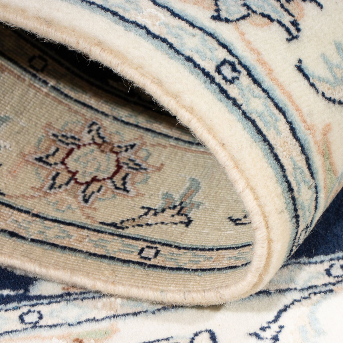 Alfombra Persa - Nain - Prima - 118 x 78 cm - azul oscuro