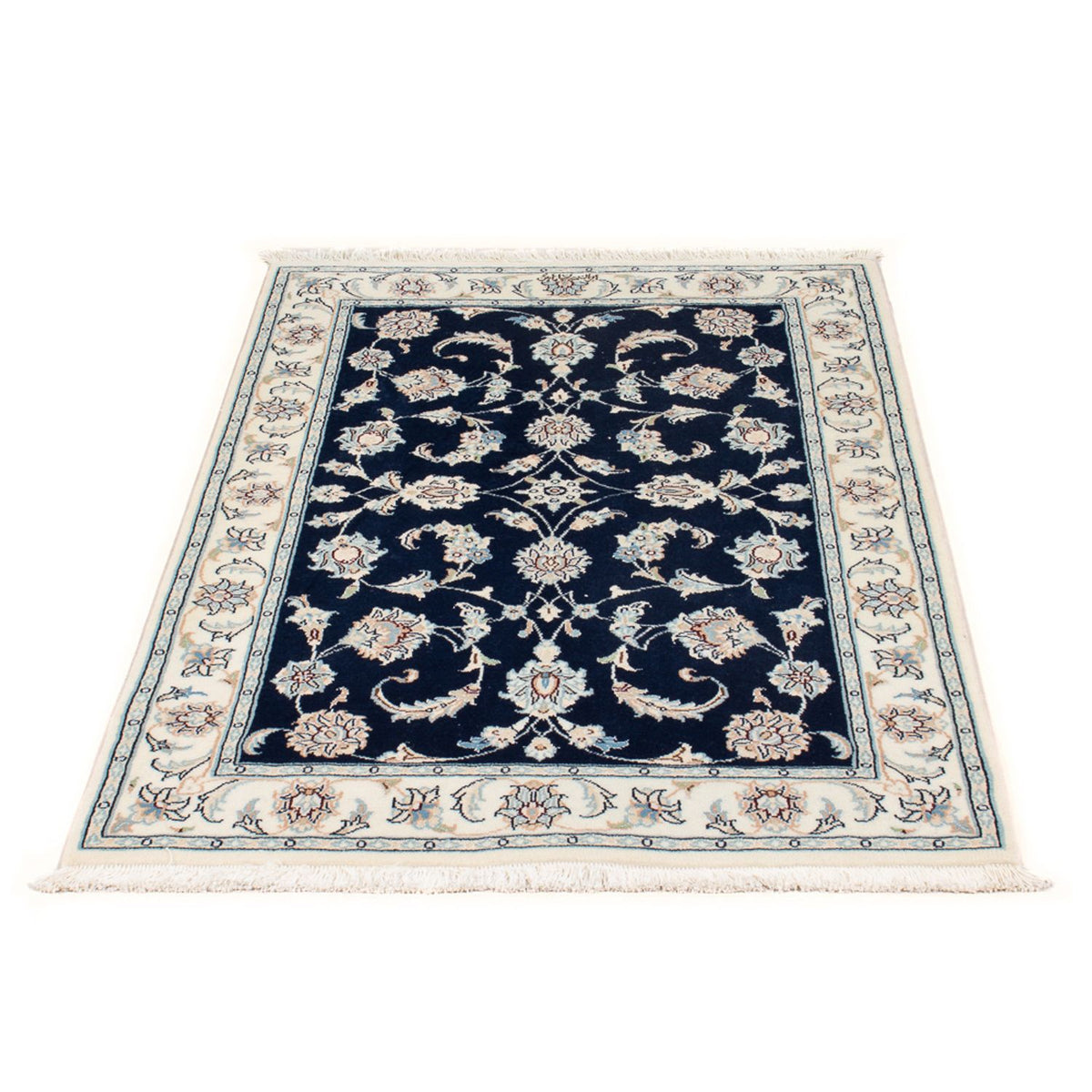 Alfombra Persa - Nain - Prima - 118 x 78 cm - azul oscuro