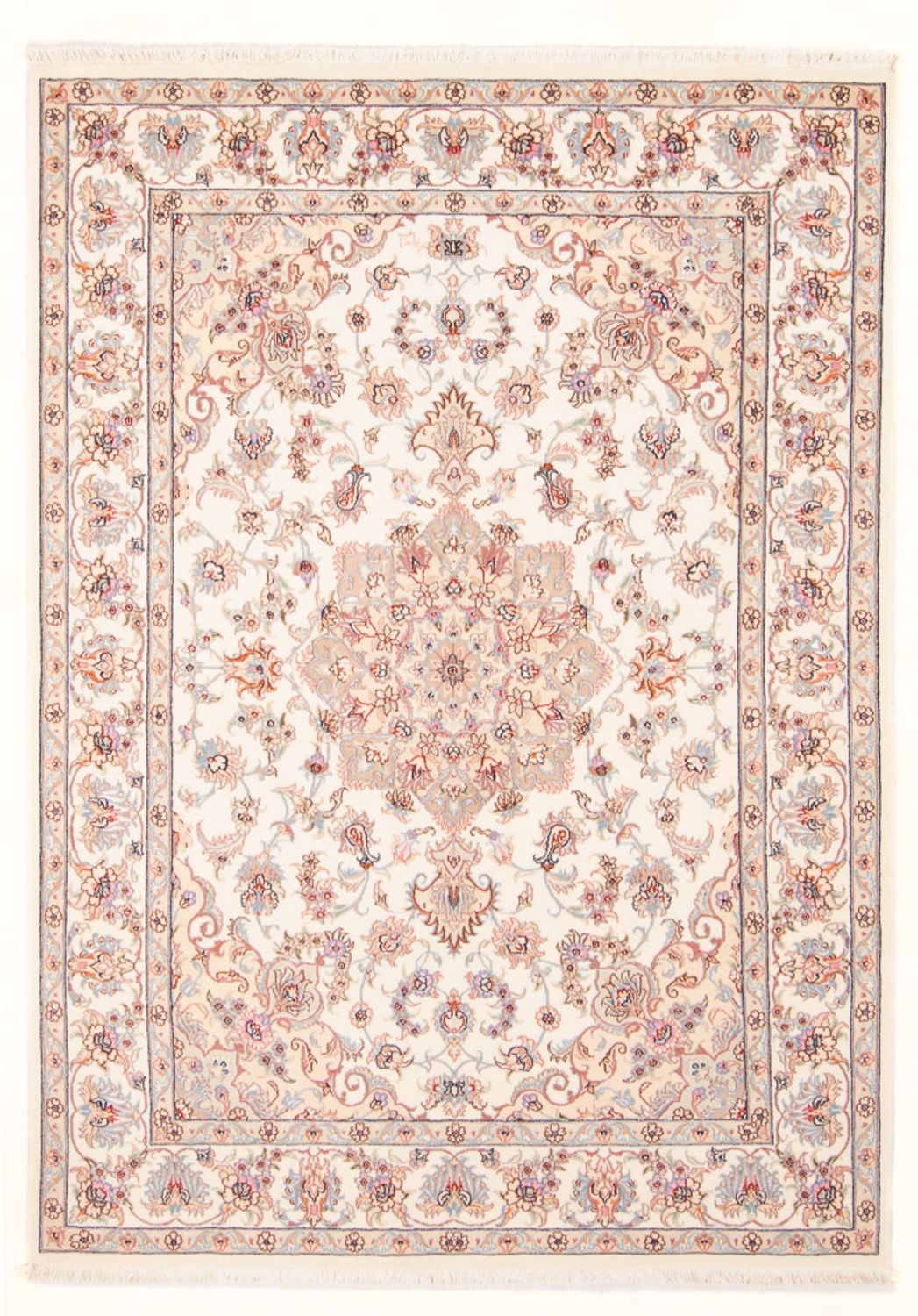 Alfombra Persa - Tabriz - Real - 204 x 147 cm - crema