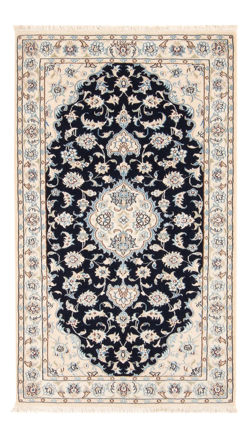 Alfombra Persa - Nain - Prima - 138 x 82 cm - azul oscuro