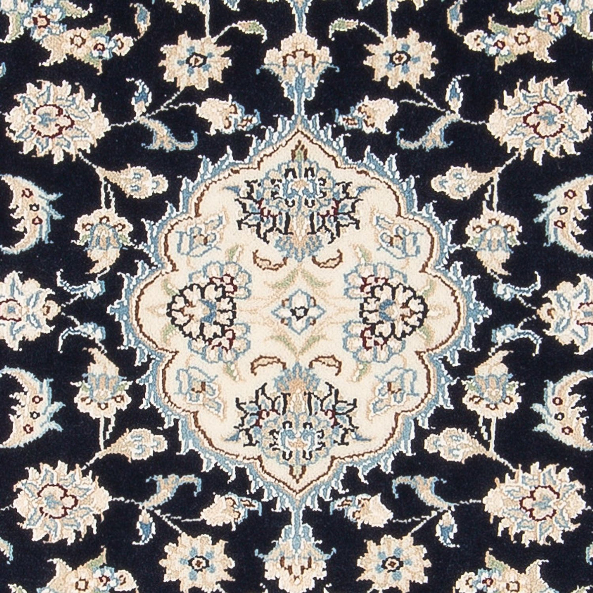 Alfombra Persa - Nain - Prima - 138 x 82 cm - azul oscuro