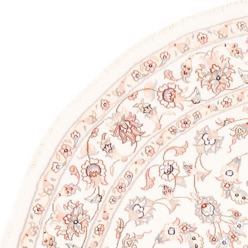 Alfombra persa - Tabriz redondo  - 157 x 151 cm - crema