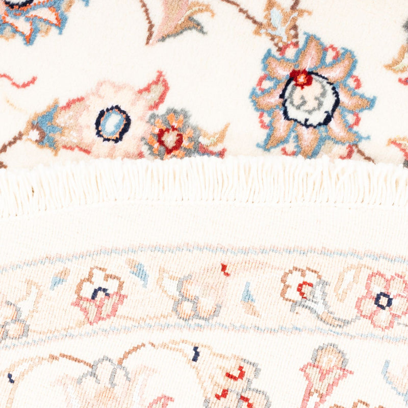 Alfombra persa - Tabriz redondo  - 157 x 151 cm - crema