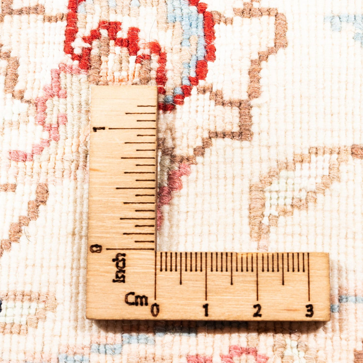 Alfombra persa - Tabriz redondo  - 157 x 151 cm - crema