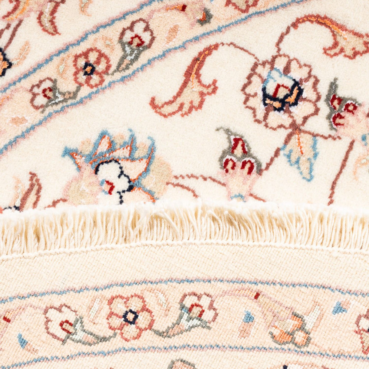 Alfombra persa - Tabriz redondo  - 154 x 147 cm - crema