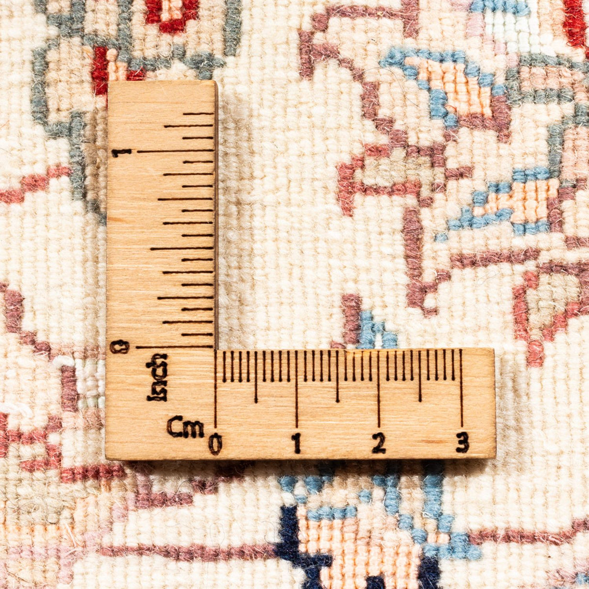 Alfombra persa - Tabriz redondo  - 154 x 147 cm - crema