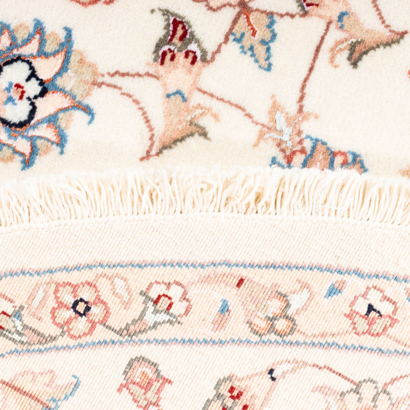 Alfombra persa - Tabriz redondo  - 151 x 146 cm - crema