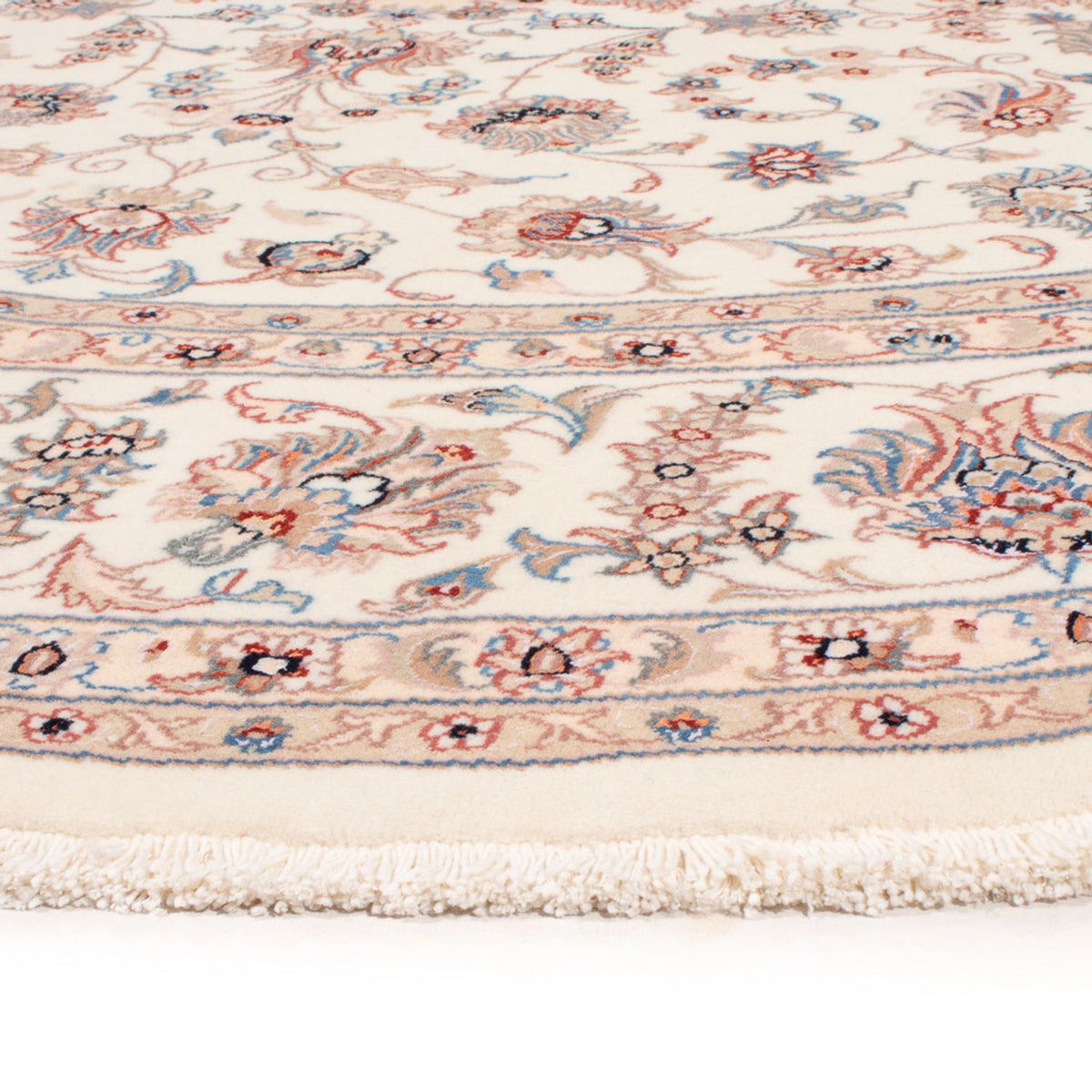 Alfombra Persa - Tabriz - Real redondo  - 250 x 250 cm - crema