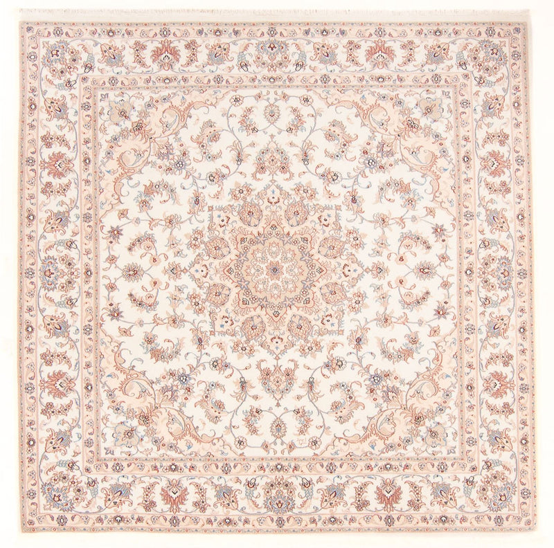 Alfombra Persa - Tabriz - Real cuadrado  - 205 x 200 cm - crema