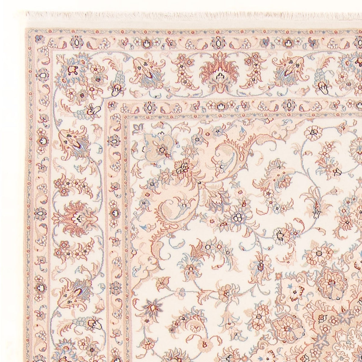Alfombra Persa - Tabriz - Real cuadrado  - 205 x 200 cm - crema