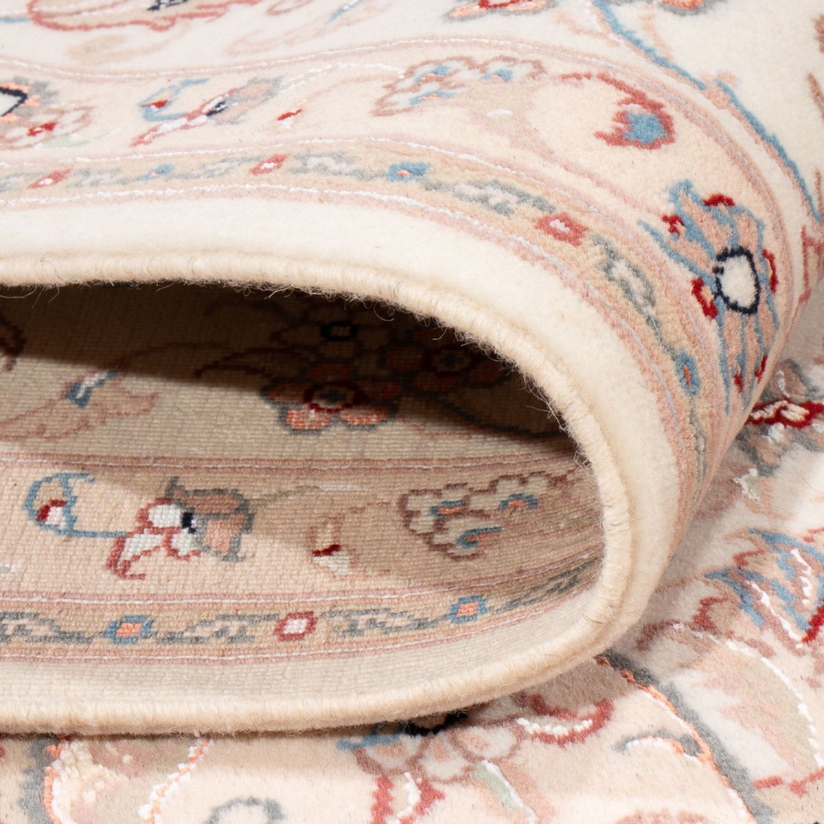 Alfombra Persa - Tabriz - Real cuadrado  - 205 x 200 cm - crema