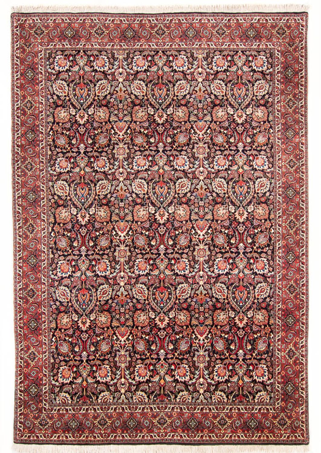 Alfombra persa - Bidjar - Real - 295 x 205 cm - azul oscuro