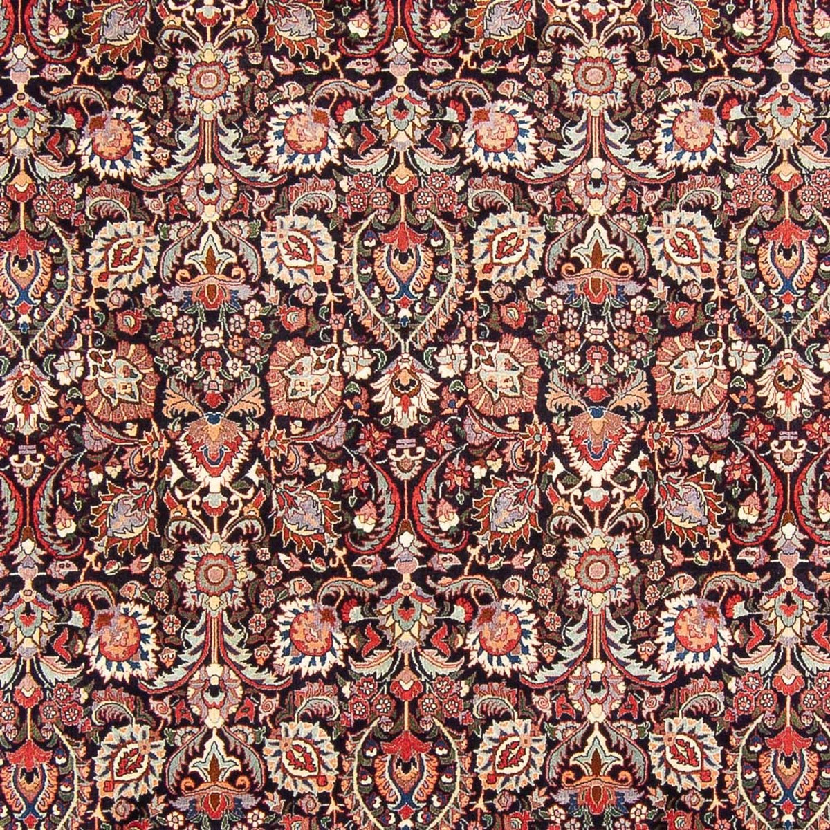 Alfombra persa - Bidjar - Real - 295 x 205 cm - azul oscuro
