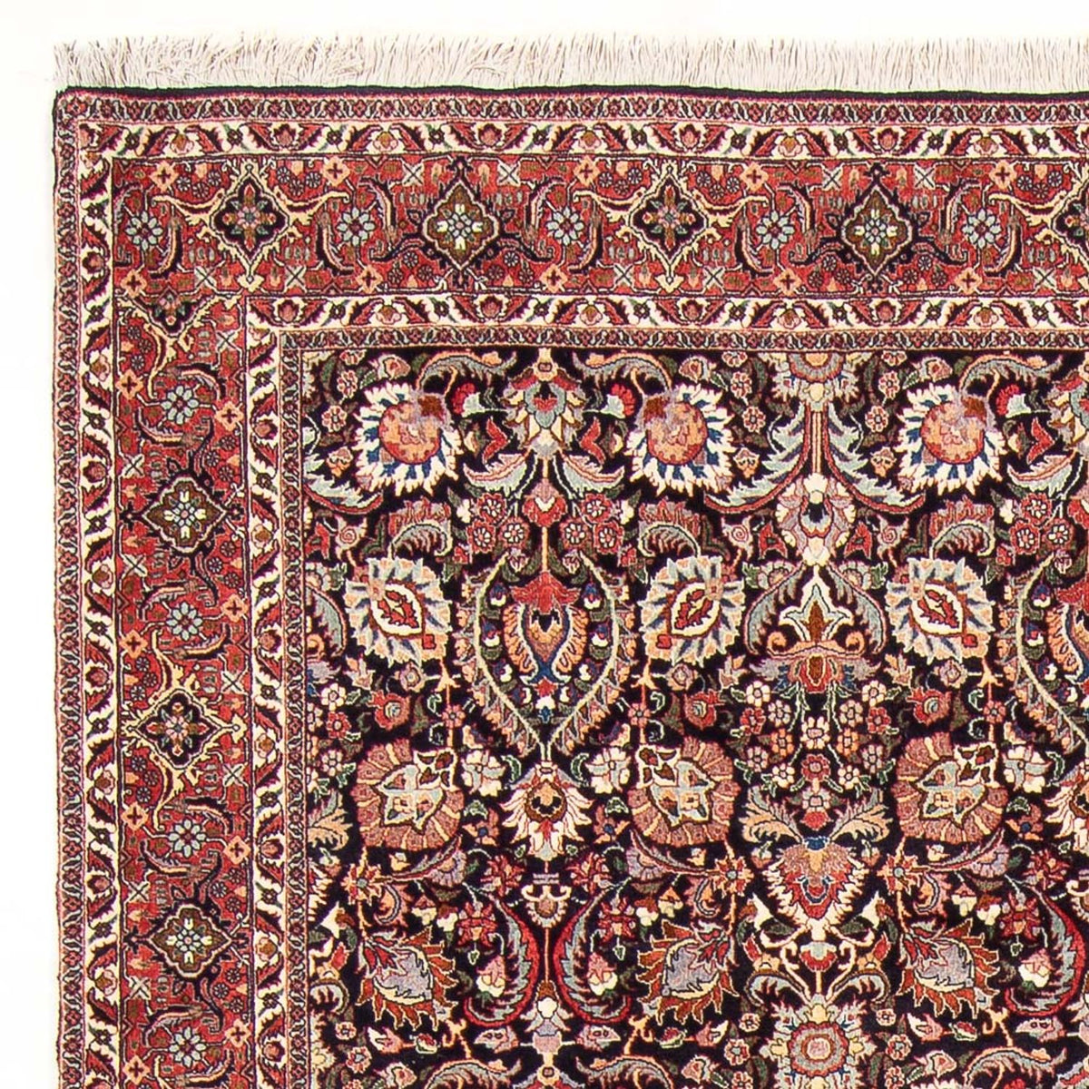 Alfombra persa - Bidjar - Real - 295 x 205 cm - azul oscuro